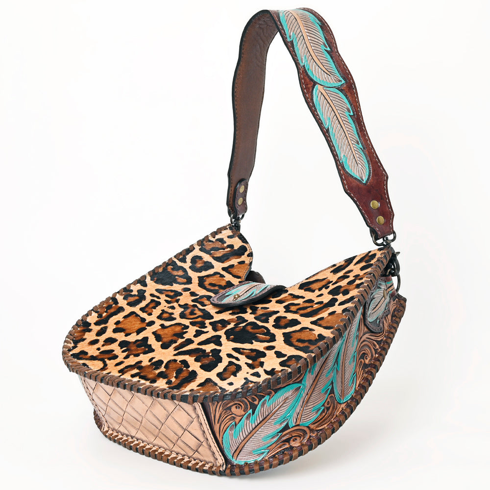 ADBG1075 American Darling Hair-on Cowhide Hobo Bag - Western Genuine Leather Shoulder Bag