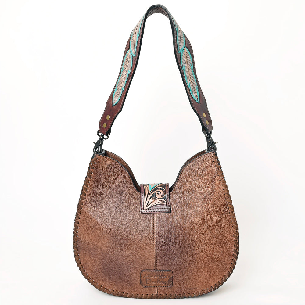 ADBG1075 American Darling Hair-on Cowhide Hobo Bag - Western Genuine Leather Shoulder Bag