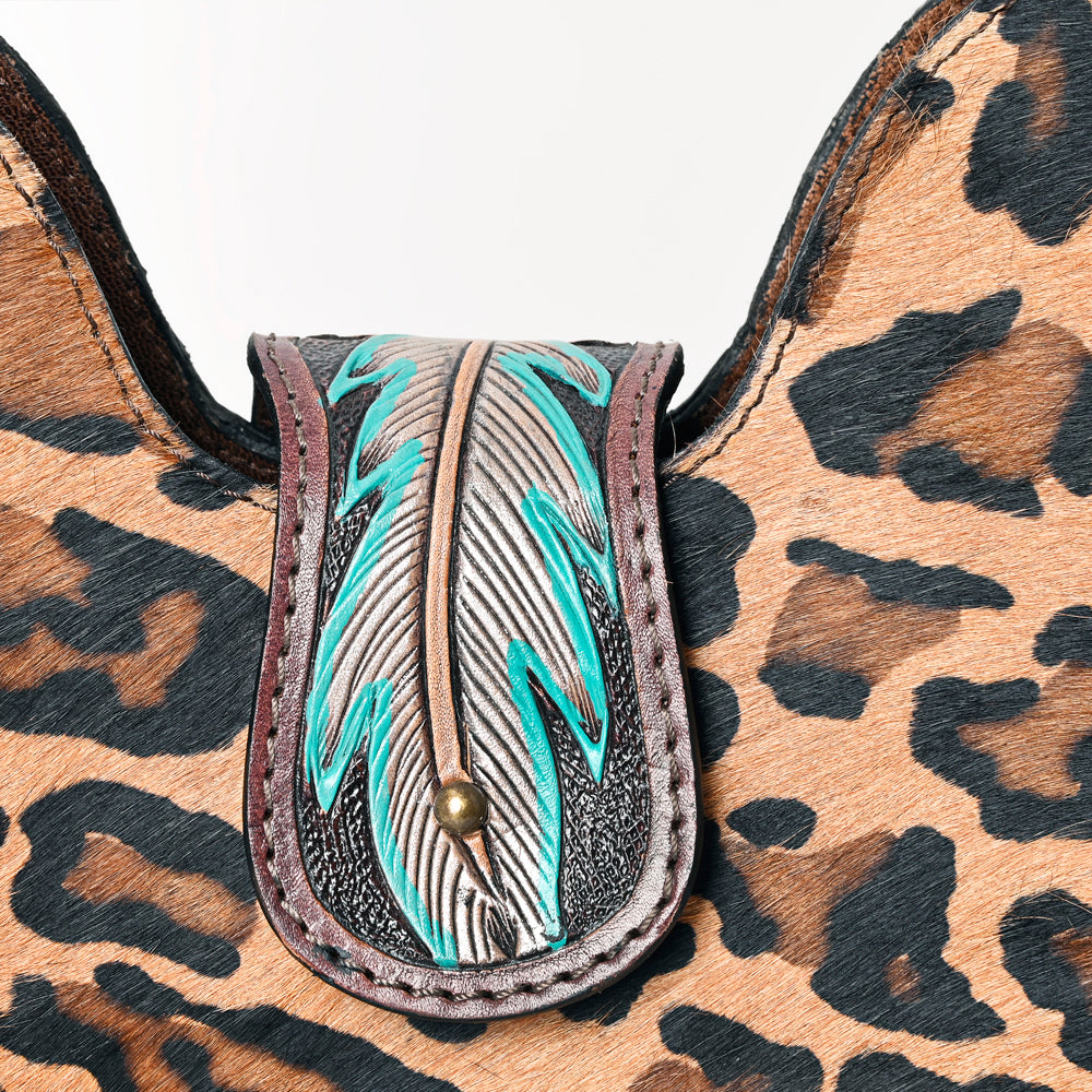 ADBG1075 American Darling Hair-on Cowhide Hobo Bag Western Genuine Leather Shoulder Bag