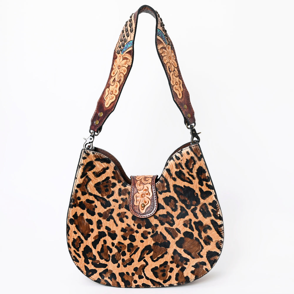 ADBG1075 American Darling Hair-on Cowhide Hobo Bag - Western Genuine Leather Shoulder Bag