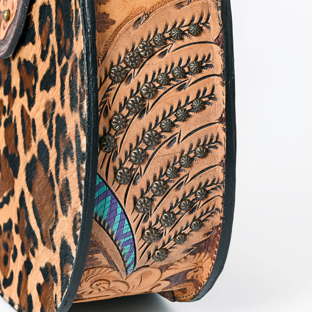 ADBG1075 American Darling Hair-on Cowhide Hobo Bag - Western Genuine Leather Shoulder Bag