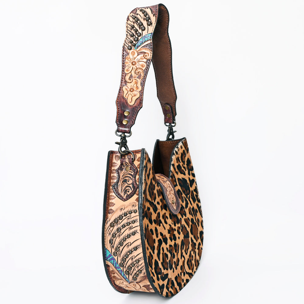 ADBG1075 American Darling Hair-on Cowhide Hobo Bag - Western Genuine Leather Shoulder Bag