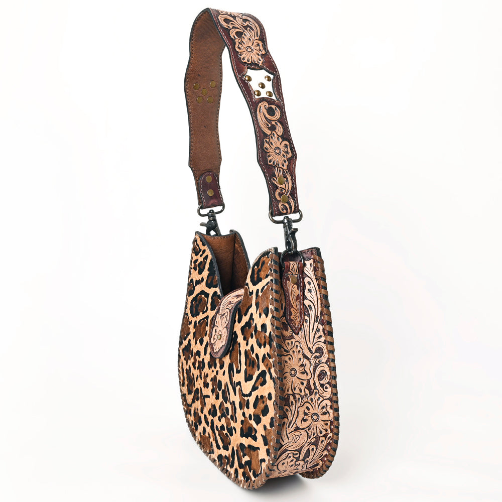 ADBG1075 American Darling Hair-on Cowhide Hobo Bag - Western Genuine Leather Shoulder Bag