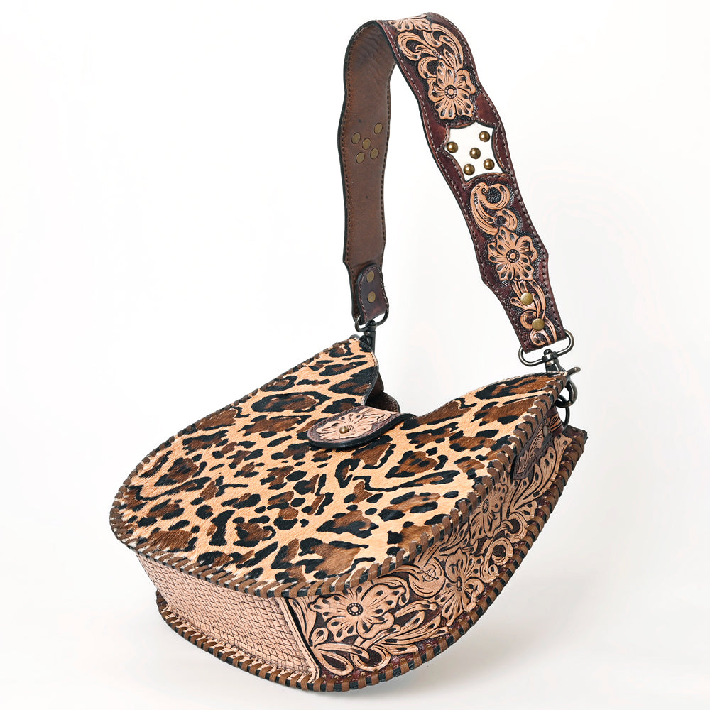 ADBG1075 American Darling Hair-on Cowhide Hobo Bag - Western Genuine Leather Shoulder Bag