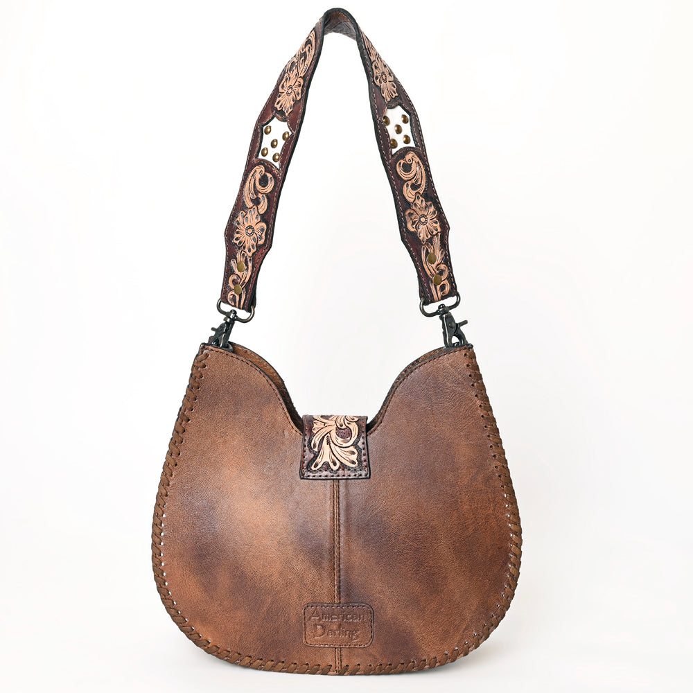 ADBG1075 American Darling Hair-on Cowhide Hobo Bag - Western Genuine Leather Shoulder Bag