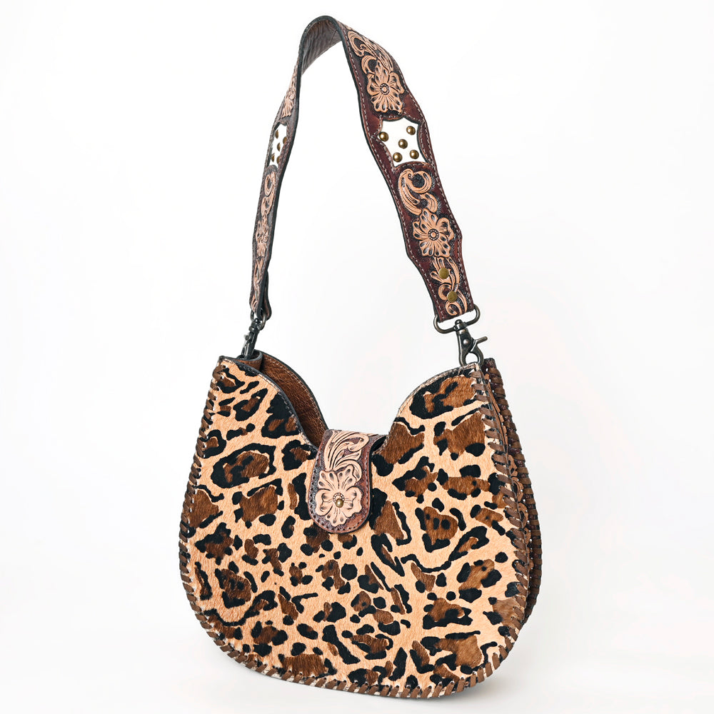 ADBG1075 American Darling Hair-on Cowhide Hobo Bag - Western Genuine Leather Shoulder Bag