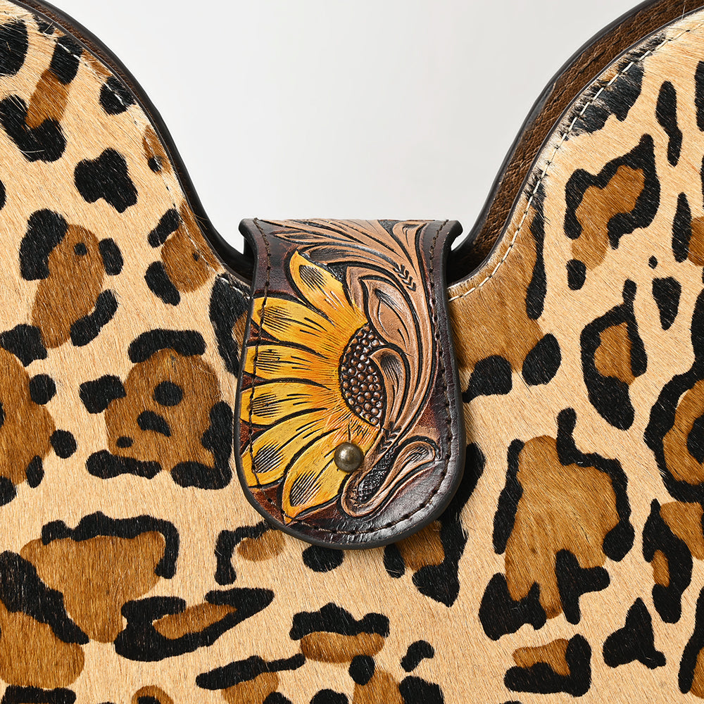 ADBG1075 American Darling Hair-on Cowhide Hobo Bag - Western Genuine Leather Shoulder Bag