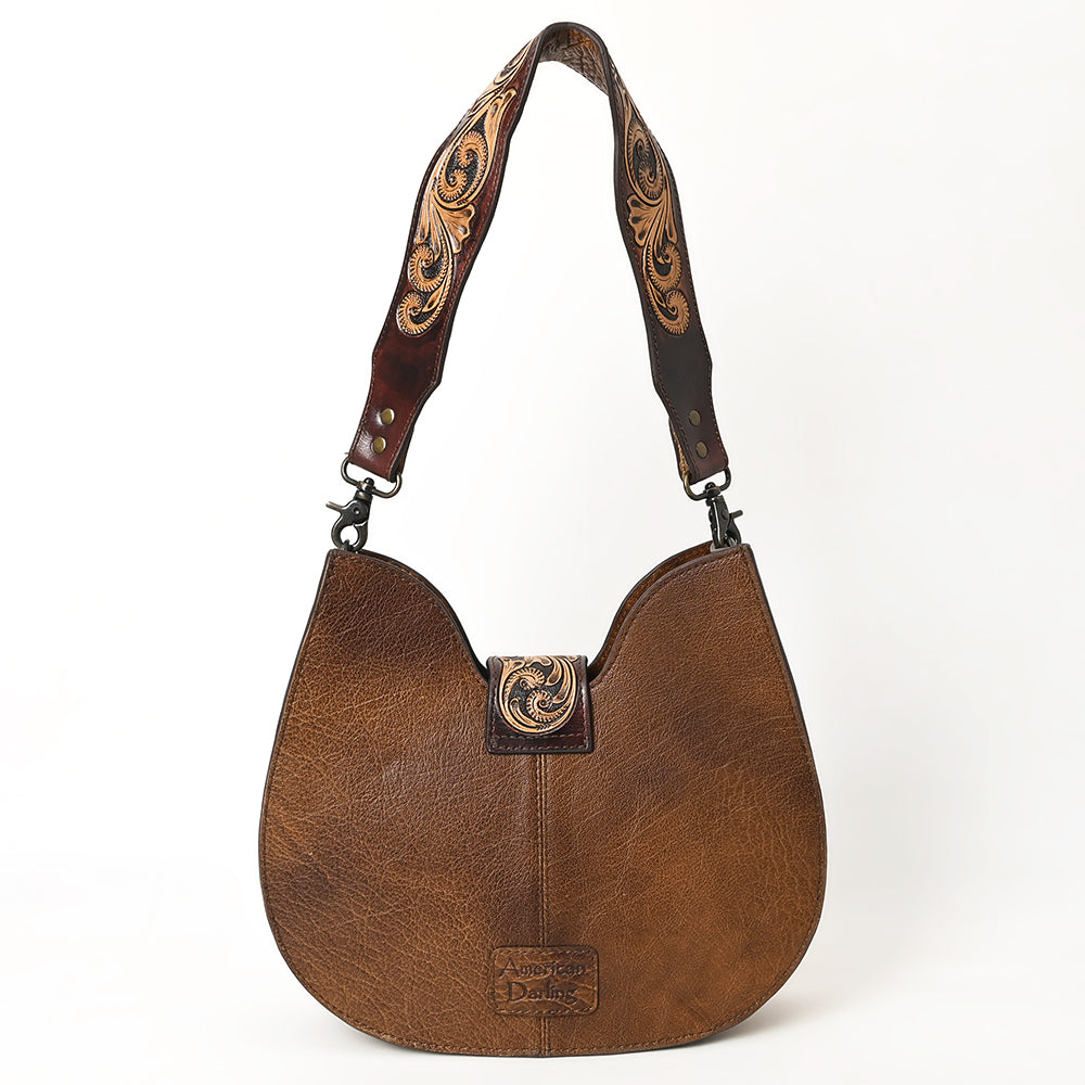 ADBG1075 American Darling Hair-on Cowhide Hobo Bag - Western Genuine Leather Shoulder Bag