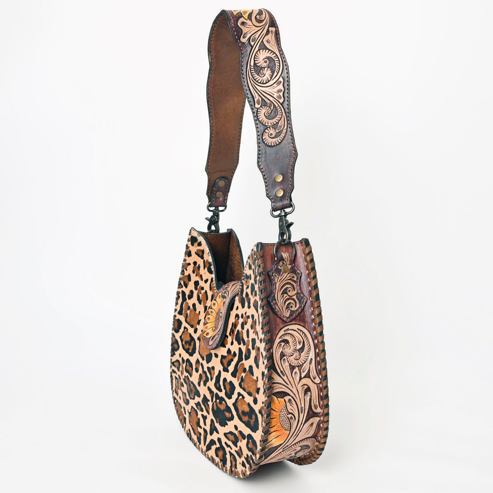 ADBG1075 American Darling Hair-on Cowhide Hobo Bag - Western Genuine Leather Shoulder Bag