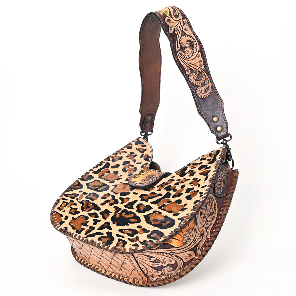ADBG1075 American Darling Hair-on Cowhide Hobo Bag - Western Genuine Leather Shoulder Bag