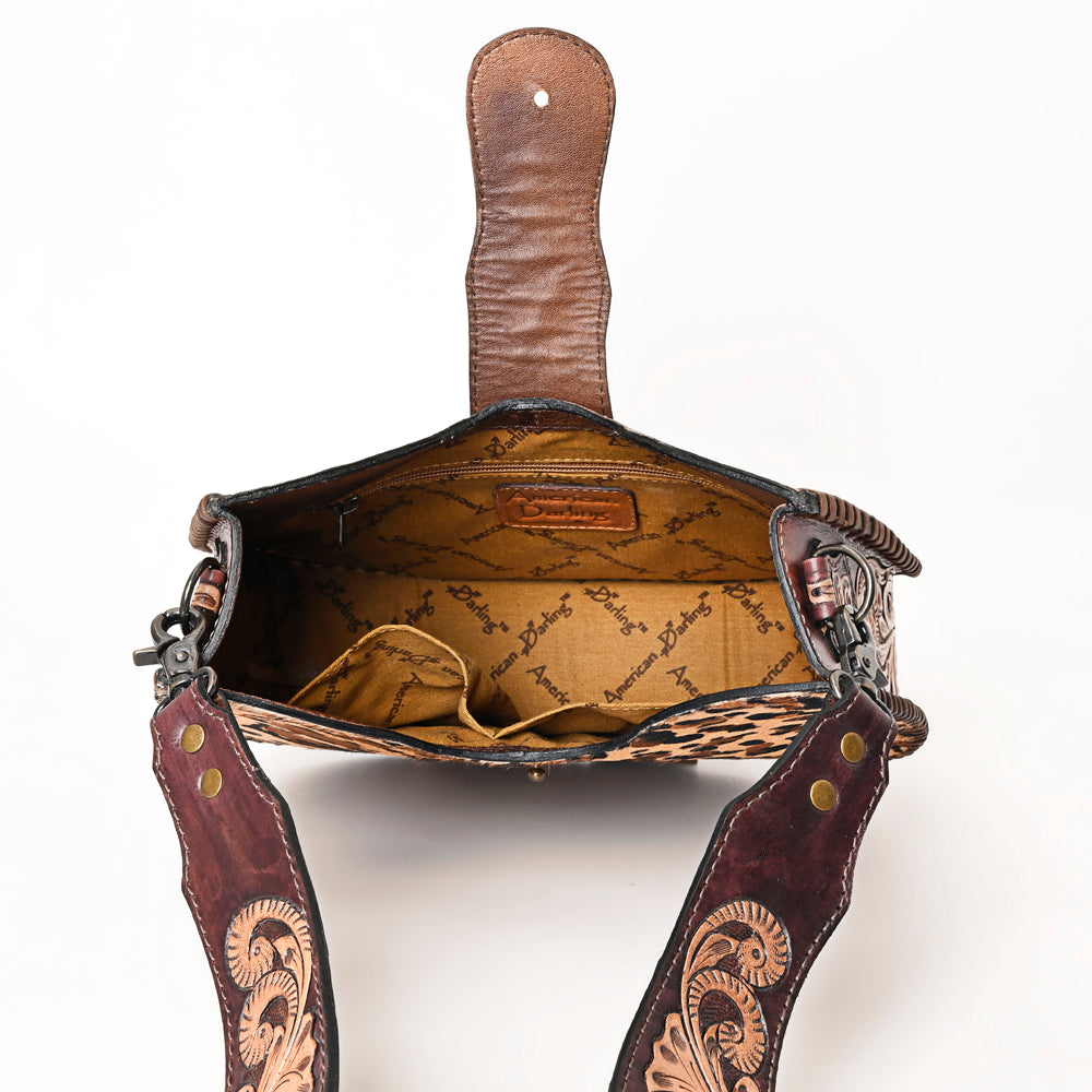 ADBG1075 American Darling Hair-on Cowhide Hobo Bag - Western Genuine Leather Shoulder Bag