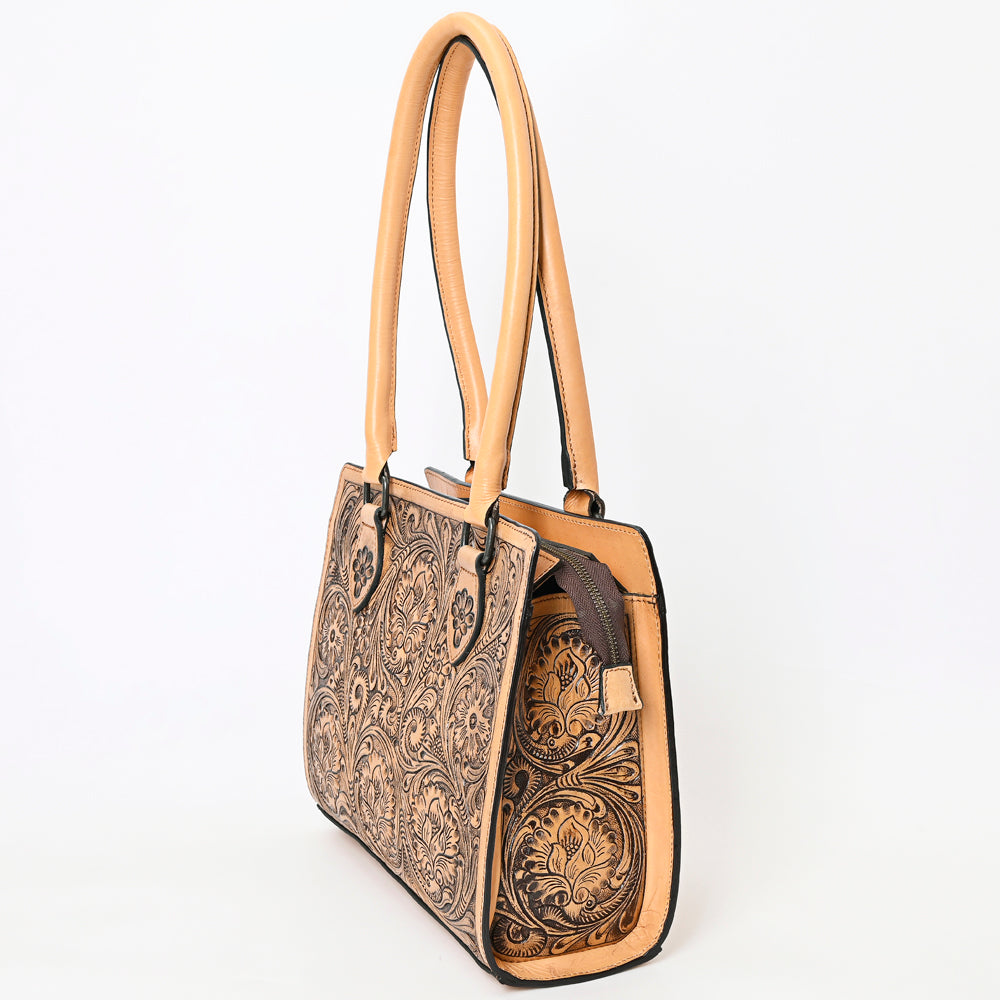 LC-ADBGZ732A Tote Hand Tooled Genuine Western Leather Women Bag