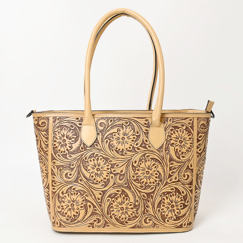 ADBGZ734A Tote Hand Tooled Genuine Western Leather Women Bag