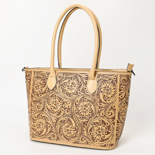 ADBGZ734A Tote Hand Tooled Genuine Western Leather Women Bag