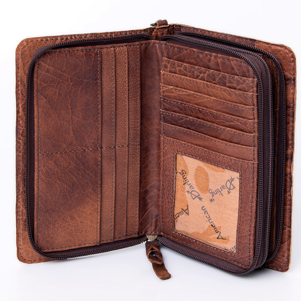 ADBG485 Embossed Crocodile Pattern Leather Organiser bag