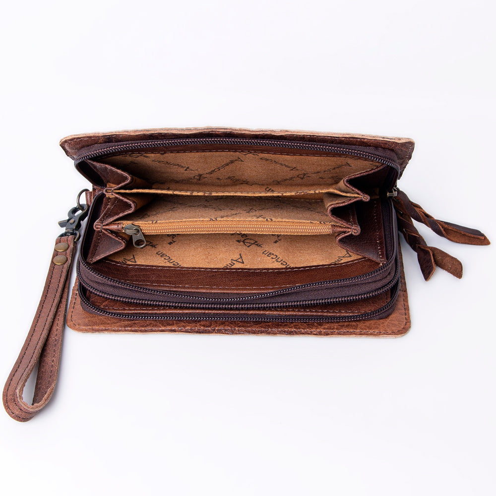 ADBG485 Embossed Crocodile Pattern Leather Organiser bag