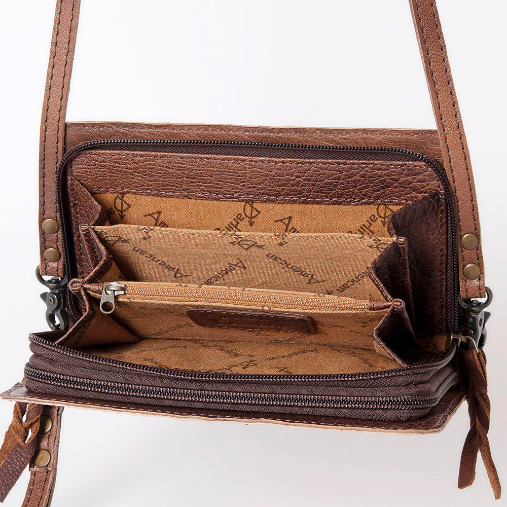 ADBG485 Embossed Crocodile Pattern Leather Organiser bag