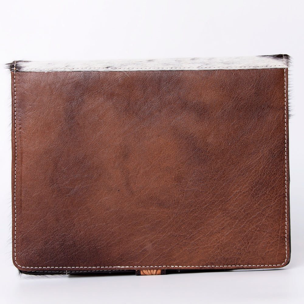 ADBG1040 American Darling Hair-on Cowhide Floral Tooled Leather Western Portfolio