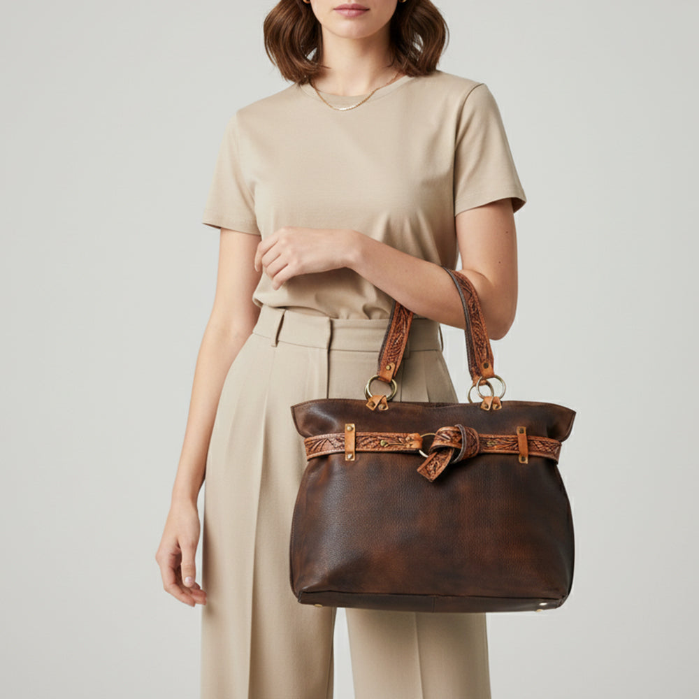 ADBGM342 Tote Genuine Western Leather Women Bag