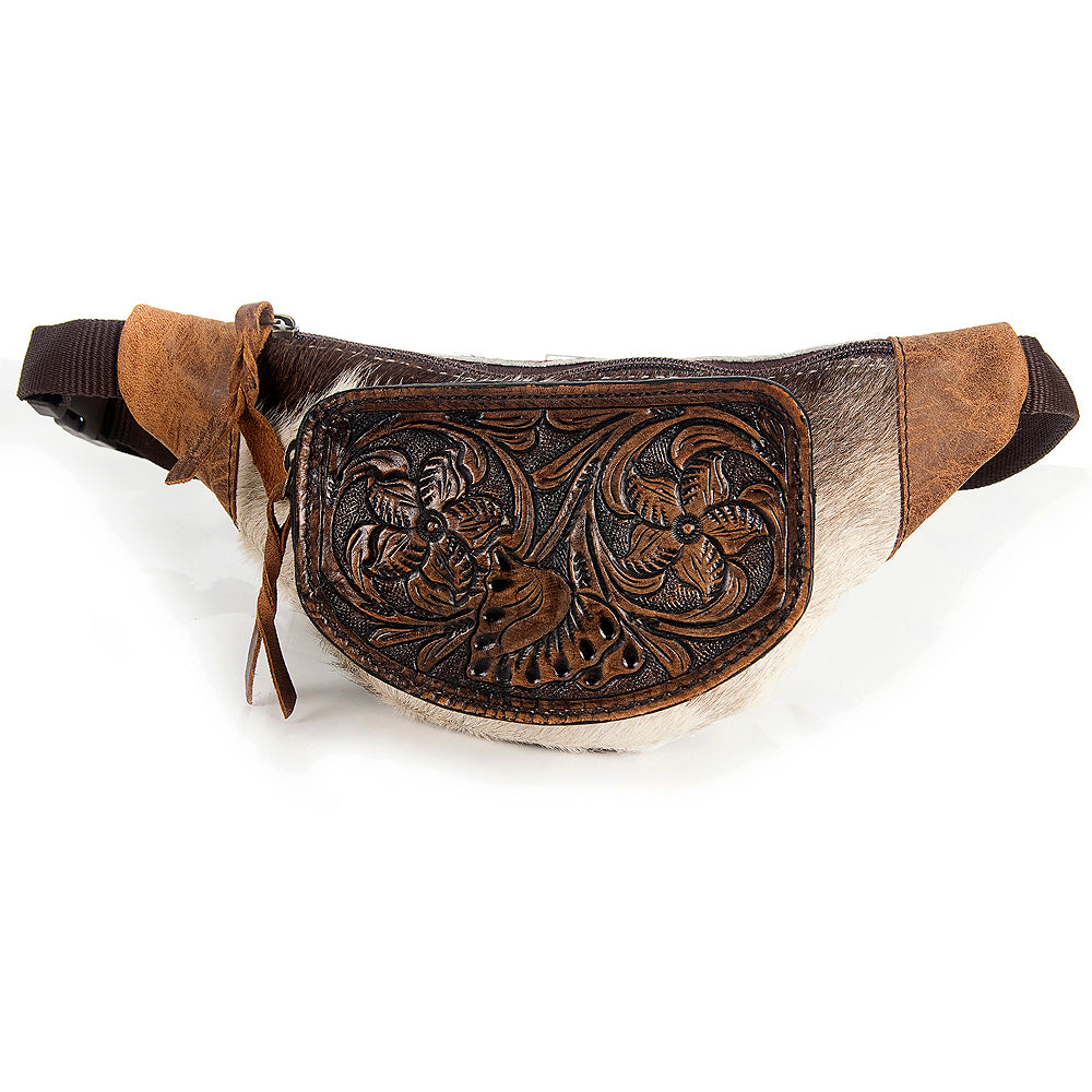 ADBG494BRWBR Fanny Pack Genuine Western Leather Women Bag