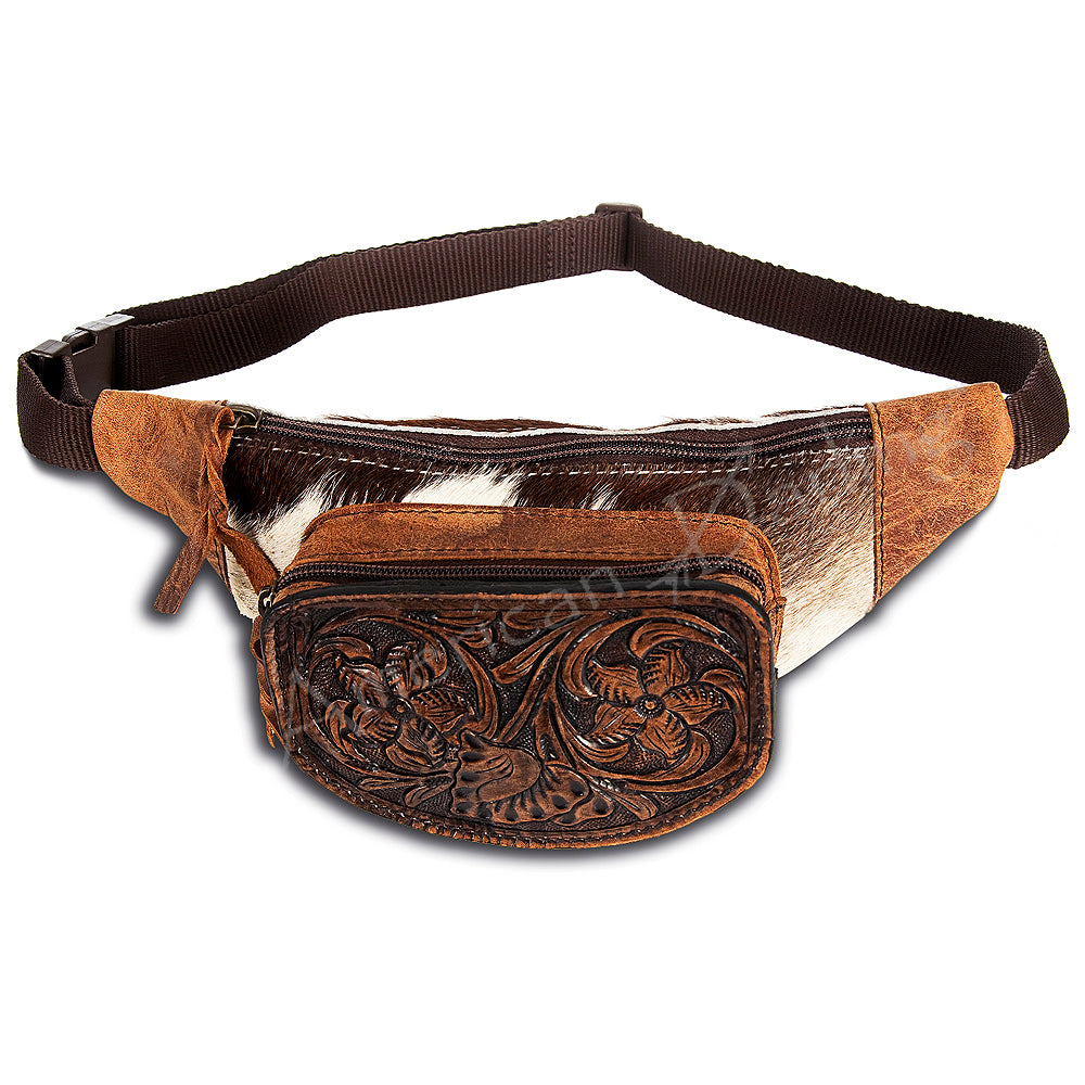 ADBG494BRWBR Fanny Pack Genuine Western Leather Women Bag