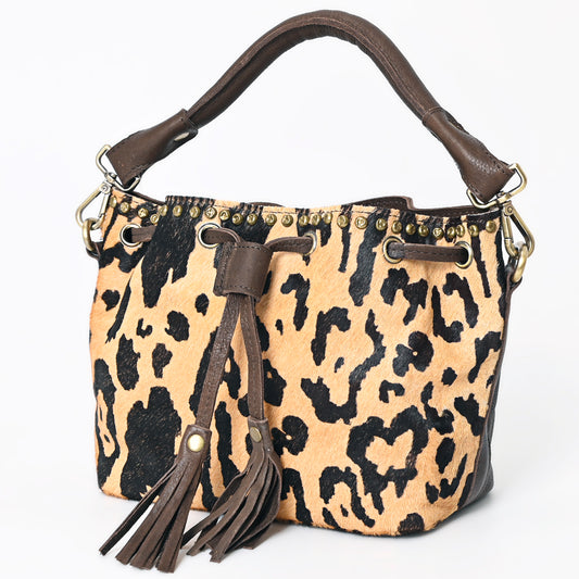 LC-ADBGM189B Bucket Genuine Western Leather Women Bag