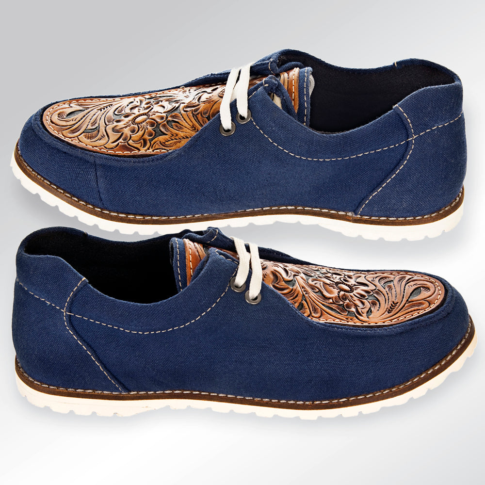 LC-ADFT118-7 genuine leather trim shoe footwear slip on