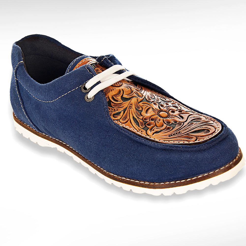 LC-ADFT118-10 genuine leather trim shoe footwear slip on