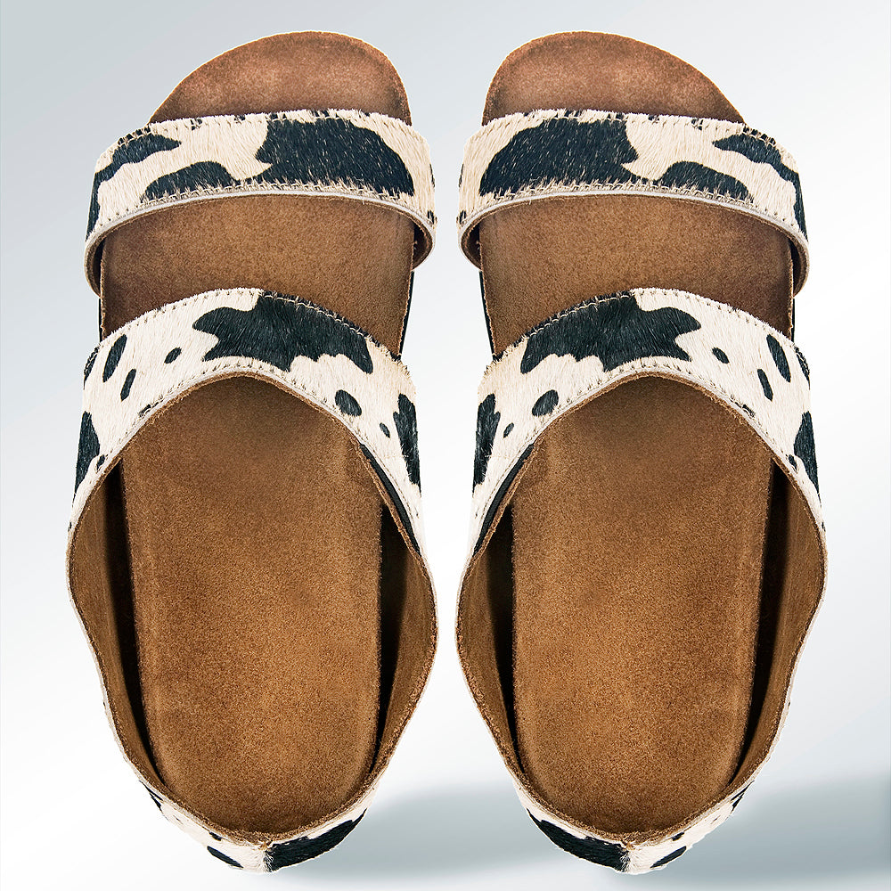 ADFT119 carved genuine leather sandal footwear flip flop