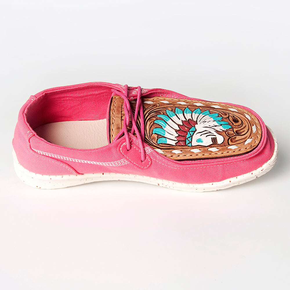 LC-ADFT133FU1 Genuine leather trim shoe footwear slip on