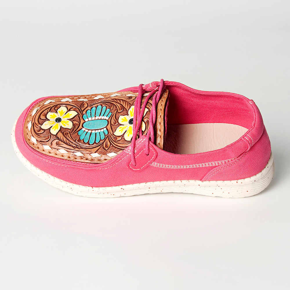 LC-ADFT133FU5 Genuine leather trim shoe footwear slip on