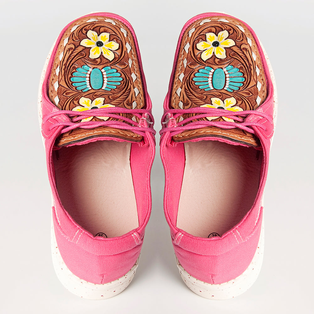 LC-ADFT133FU5 Genuine leather trim shoe footwear slip on