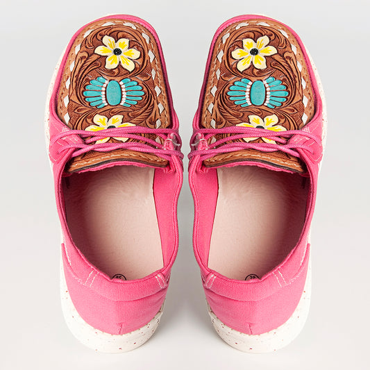 LC-ADFT133FU5 Genuine leather trim shoe footwear slip on