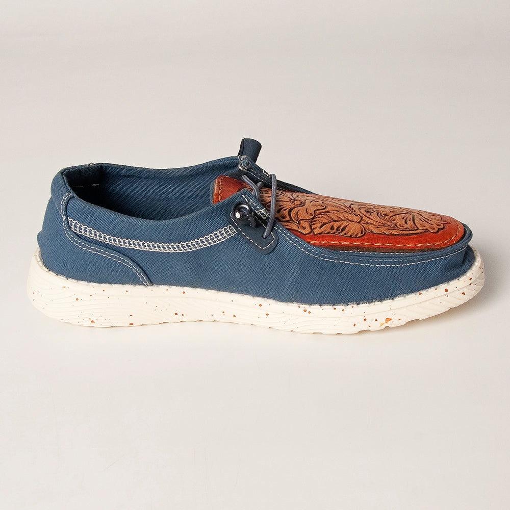 LC-ADFT133NV11-7 Genuine leather trim shoe footwear slip on