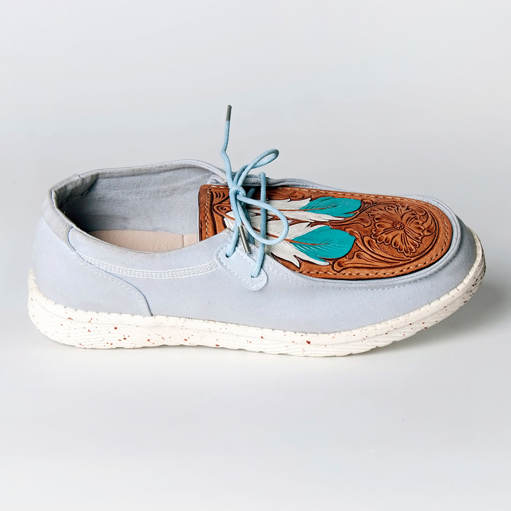 LC-ADFT133SB3 Genuine leather trim shoe footwear slip on