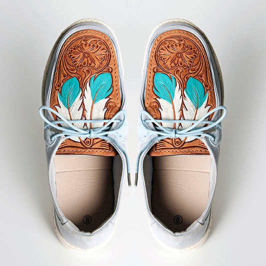 LC-ADFT133SB3 Genuine leather trim shoe footwear slip on