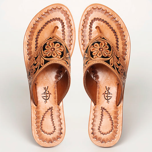 LC-ADFTE104A Genuine leather sandal footwear flip flop