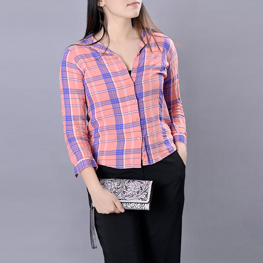 ADBG1132 American Darling Hand Tooled Floral Leather Clutch & Crossbody Wallet