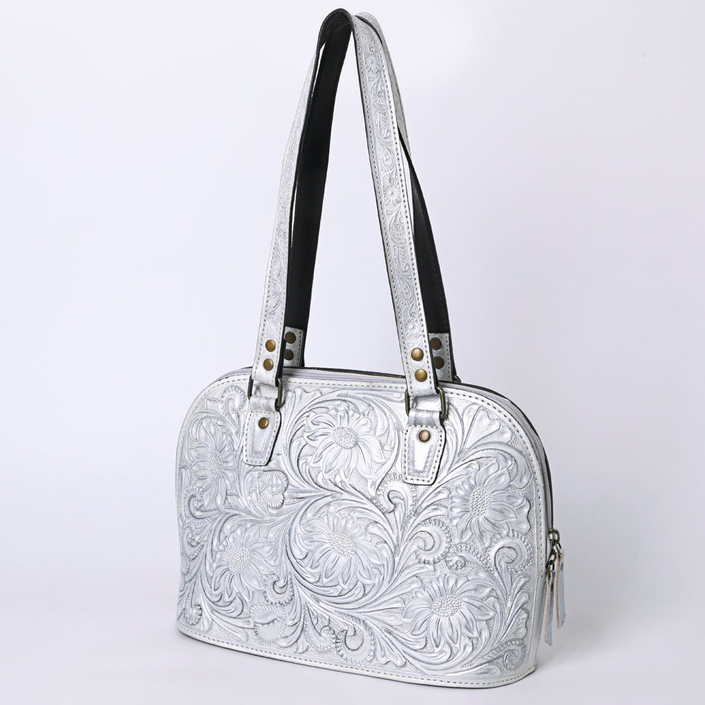 ADBG1139 American Darling Hand Tooled Floral Leather Tote Bag Western Purse
