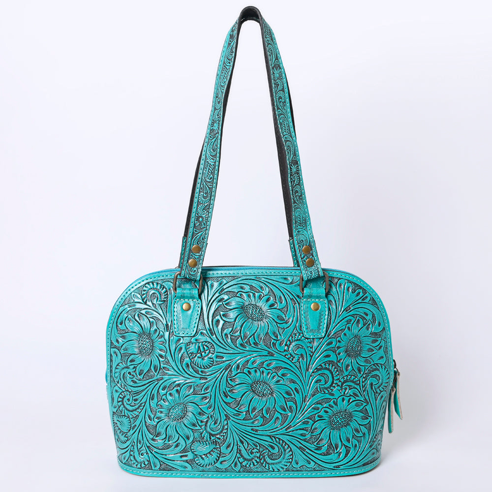 ADBG1139 American Darling Hand Tooled Floral Leather Tote Bag Western Purse