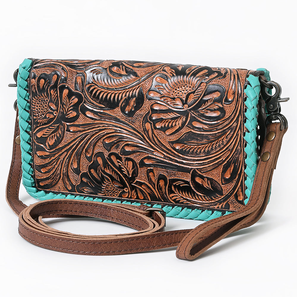 ADBG1148 American Darling Tooled Leather Organizer | Buckstitch Crossbody