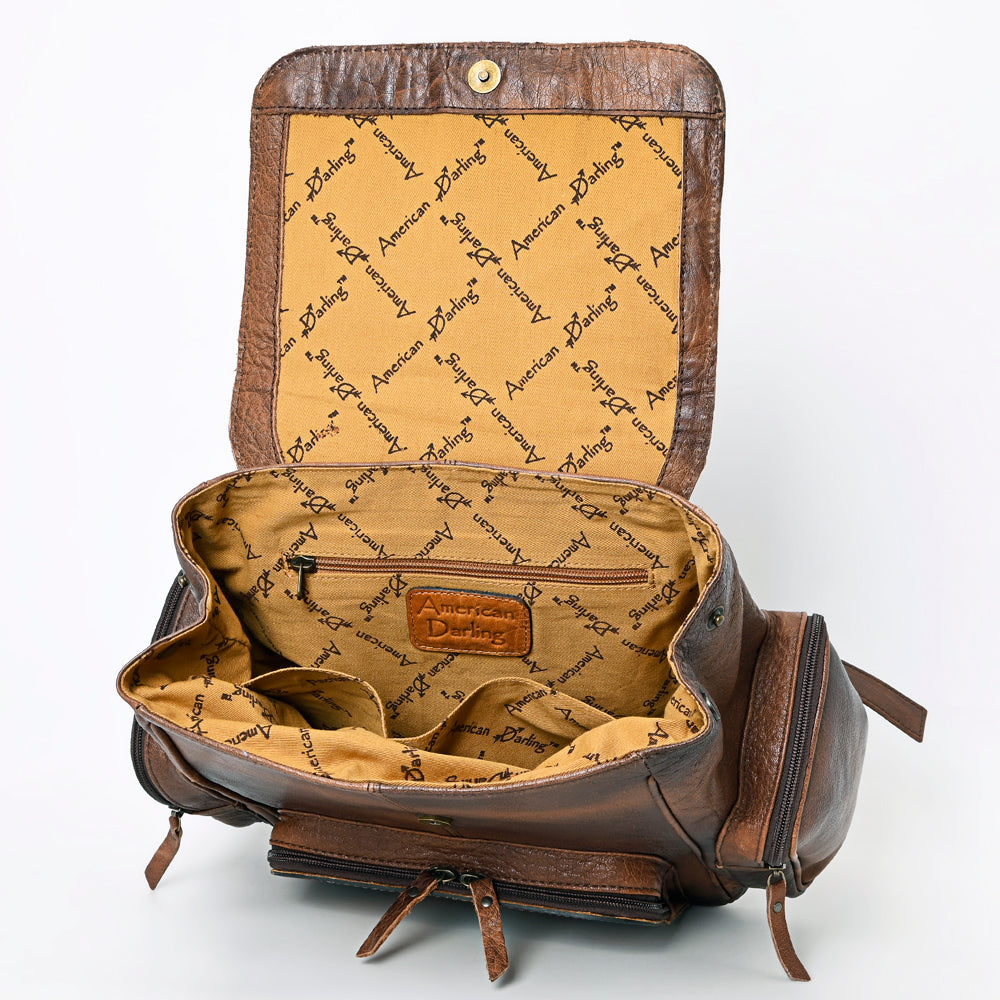 ADBG1150 American Darling Saddle Blanket & Tooled Leather Backpack | Western Bag