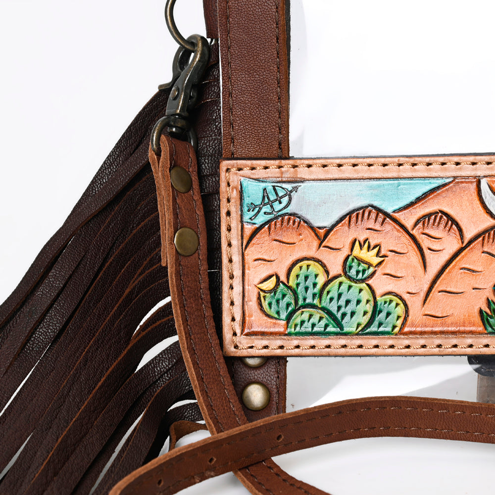 ADBG1152 American Darling Hand Painted Clear Bag | Western Fringe Crossbody