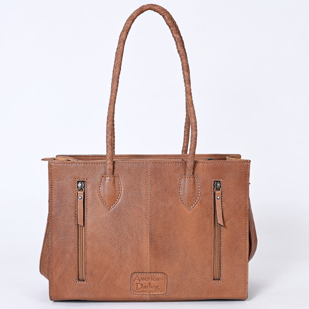 ADBG1158 American Darling Floral Tooled Leather Tote | Western Crossbody Bag
