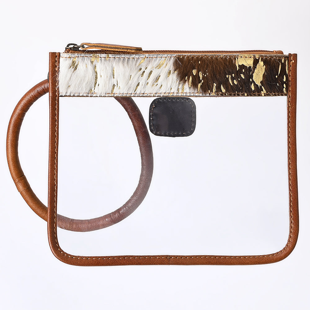 ADBG1159 American Darling Cowhide Clear Bag | Western Wristlet Clutch