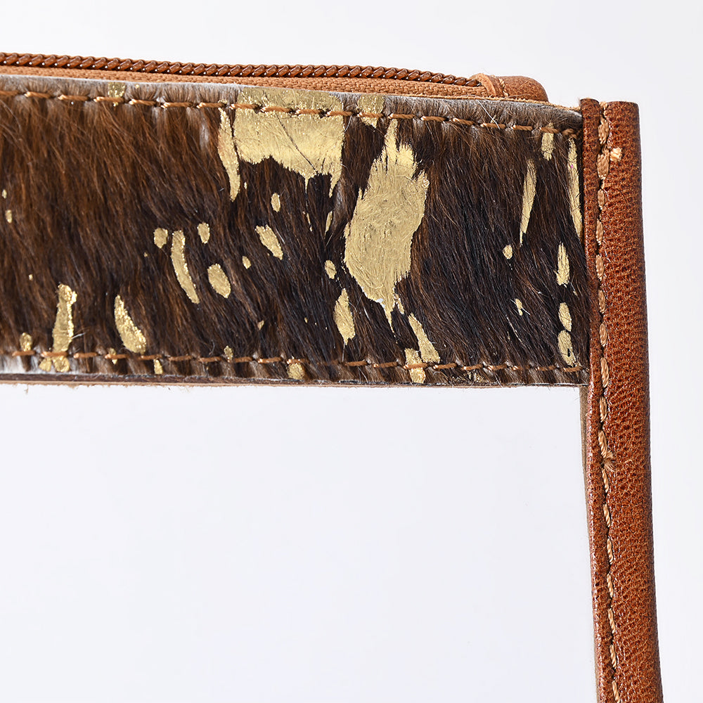 ADBG1159 American Darling Cowhide Clear Bag | Western Wristlet Clutch