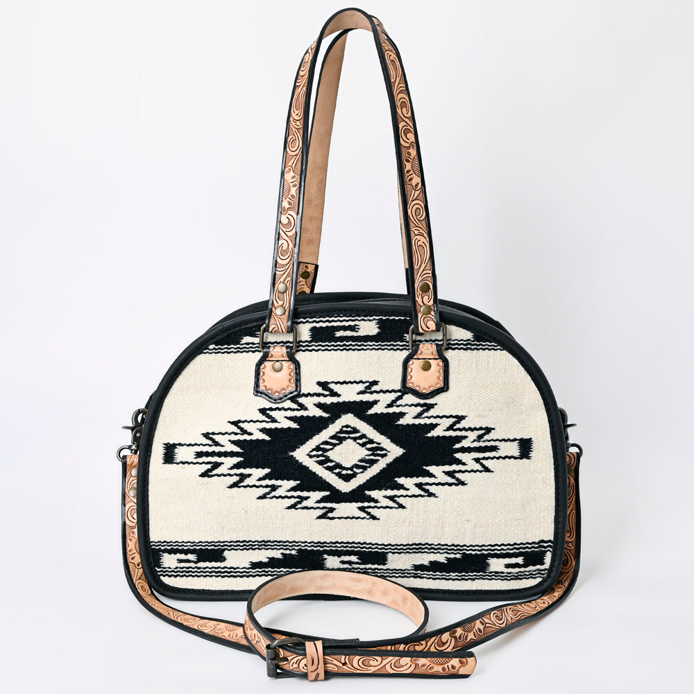 ADBG1161 American Darling Saddle Blanket Tote | Tooled Leather Handbag