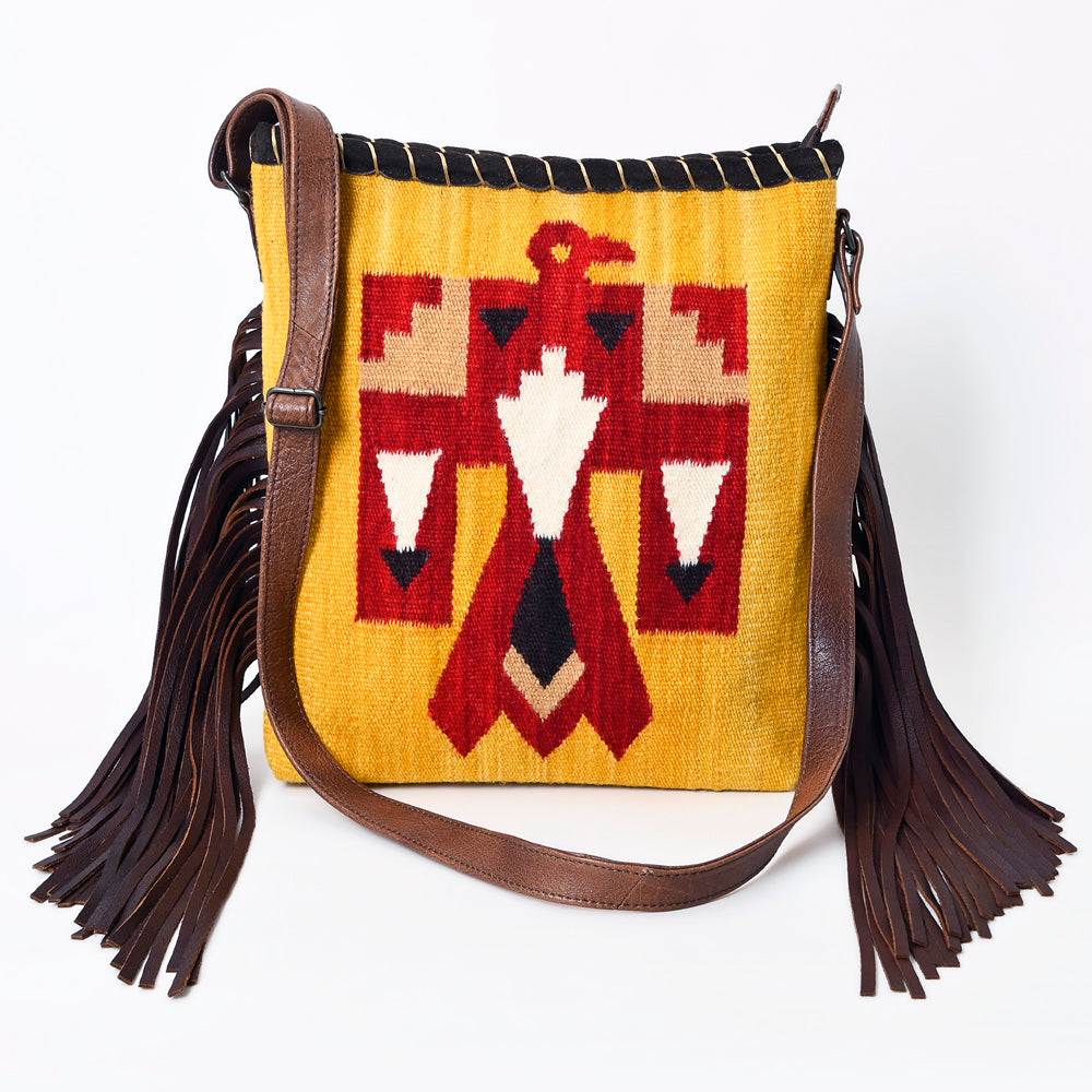 ADBG1167 American Darling Saddle Blanket Fringe Crossbody Bag