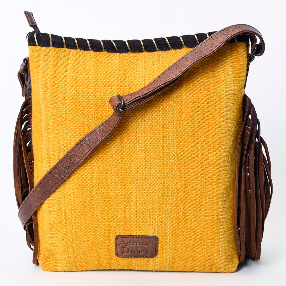 ADBG1167 American Darling Saddle Blanket Fringe Crossbody Bag