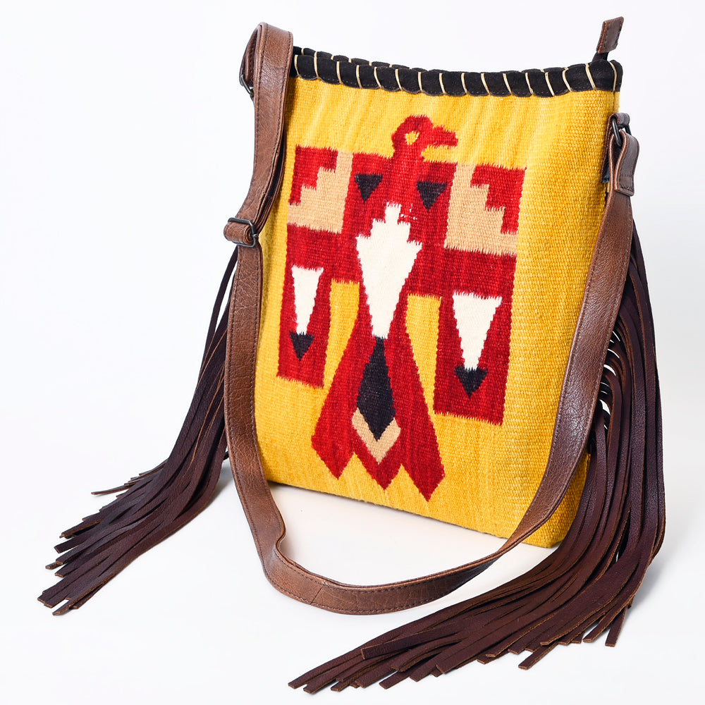 ADBG1167 American Darling Saddle Blanket Fringe Crossbody Bag